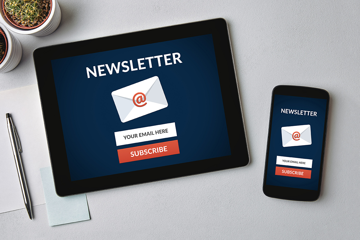 Subscribe newsletter example